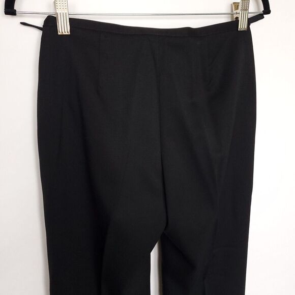 CLUB MONACO Straight Wool Pants Women's Size 2 Black Trousers Career Lightweight - Picture 9 of 13